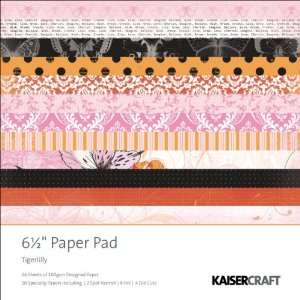  Kaisercraft 6 1/2 Inch 40 Sheet Tigerlilly Paper Pad Arts 