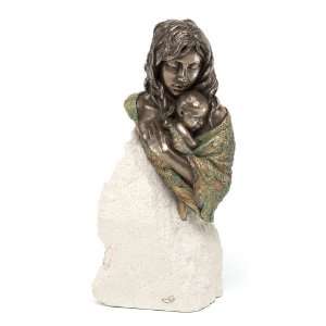    Tenderness Mother and Child Bronze Sculpture