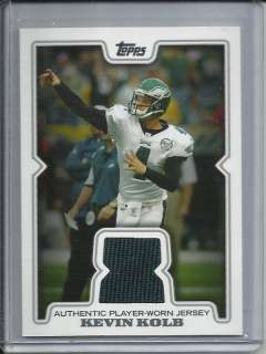 Kevin Kolb 2008 Topps Game Used Jersey (Eagles)  