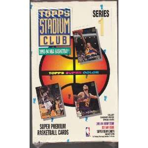  1993 94 Topps Stadium Club Basketball Box   Retail: Sports 