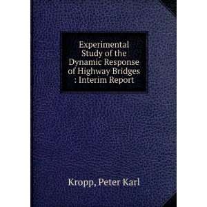   Response of Highway Bridges  Interim Report Peter Karl Kropp Books