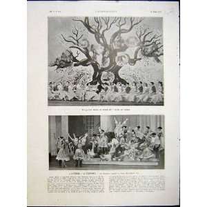  Katinka Empire Dancers Tree Birds French Print 1933