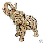 Glazed Elephant Statue Figurine 10   64040W