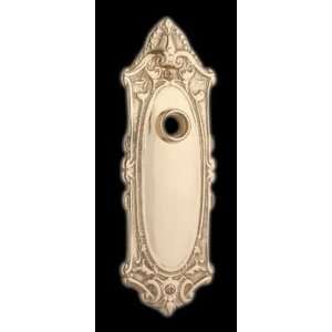   Bright Solid Brass, Oval Doorplate Without Keyhole: Home Improvement