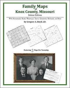 Family Maps Knox County Missouri Genealogy Plat History  