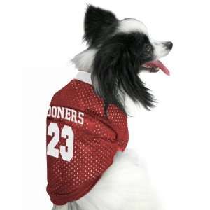 Oklahoma Sooners #23 Crimson Pet Mesh Jersey  Sports 