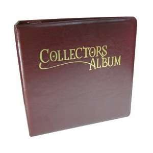   Binder: Red Leatherette Trading Card Collectors Album: Toys & Games