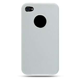 CRYSTAL SKIN CASE LEATHER WHITE design for the Apple Iphone 4 & Iphone 