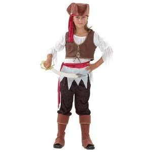  Pams Small Childrens Pirate Girl Costume: Toys & Games