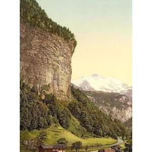  Vintage Travel Poster   Lauterbrunnen Valley and Jungfrau 