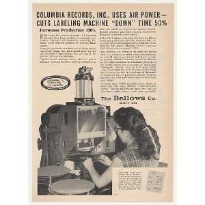  1953 Columbia Records Labeling Machine Bellows Air Print 