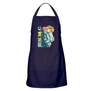  Apron (Dark) USMC US Marine Corps Soldier with US Flag and 