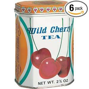 Roland Kwong Sang Tea, Wild Cherry, 2.5 Ounce Tins (Pack of 6):  