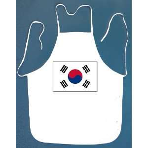  South Korea South Korean Flag BBQ Barbeque Apron with 2 