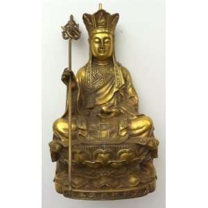    Brass Ksitigarbha Buddha Statue Figurine 8