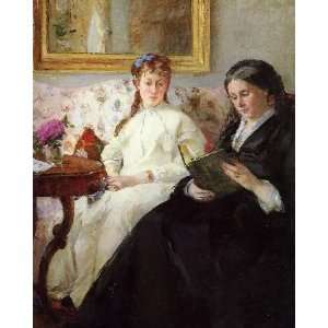   , painting name Mother and Sister of the Artist, by Morisot Berthe