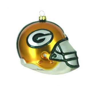  Green Bay Packers 3 Team Glass Helmet Ornament Sports 