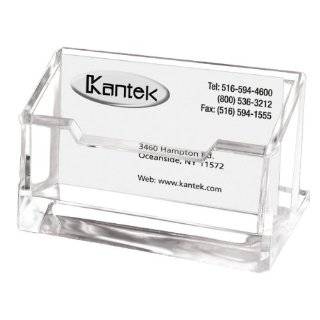  Qty 10 Clear Plastic Business Card Holder Display Counter 