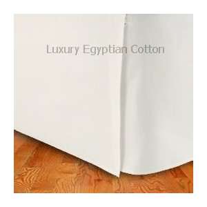   Egyptian Cotton KING Tailored Bed Skirt SOLID IVORY: Home & Kitchen