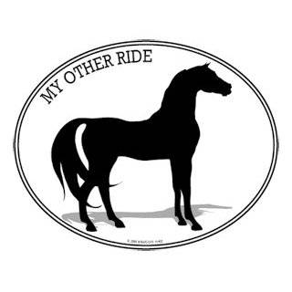   Oval Horse Decal  Bumper Sticker   Can be used for Cars, Trucks