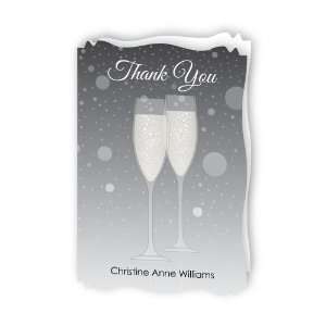  Champagne Glasses   Personalized Bridal Shower Thank You 