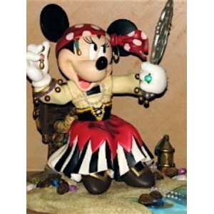  New Disney Pirate Minnie Mouse Big Fig Statue Figurine 