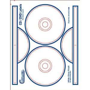   Sheets Compulabel® 378000 Photo Glossy CD DVD Labels