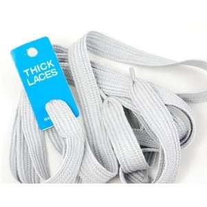  Shoe Laces Flat Thick   54 Inches Long   Gray Everything 