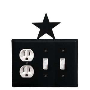  New   Star   Single Outlet, Double Switch Electric Cover 