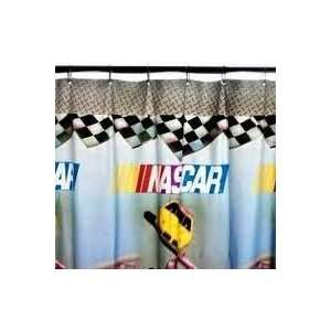  NASCAR Vinyl Shower Curtain 70 x 72 inch