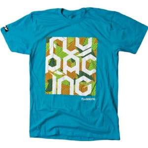  FLY RACING BLOCK PARTY CASUAL MX OFFROAD T SHIRT TURQUOISE 