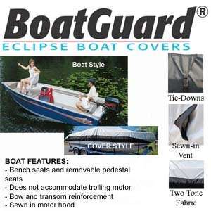 Aluminum Fishing Boat Cover   Boat Guard Eclipse 12   14ft:  