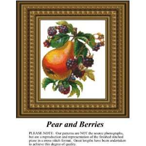  Pear and Berries Cross Stitch Pattern PDF Download 