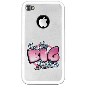   : iPhone 4 or 4S Clear Case White Im The Big Sister: Everything Else