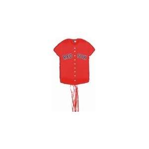  Red Sox Baseball   Shirt Shaped Pull String Pinata Toys & Games
