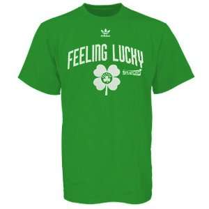   Boston Celtics Kelly Green Feeling Lucky T shirt