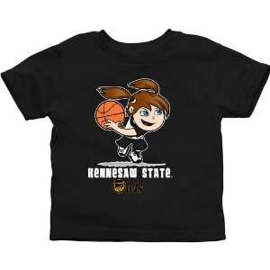   State Owls Toddler Girls Basketball T Shirt   Black: Sports & Outdoors