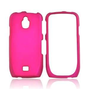 Rose Pink Rubberized Hard Plastic Case Cover For Samsung Exhibit T759