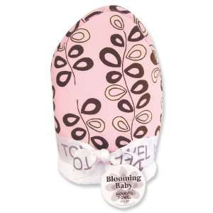    Blooming Bouquet Hooded Towel   Willow Pink Vine Print Baby
