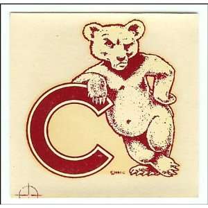  Vintage C Bear Bears Decal 1950 
