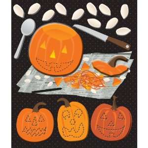  K&Company Halloween Carving Pumpkins Sticker Medley Arts 