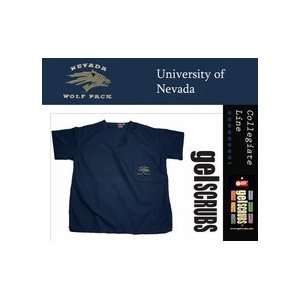  Nevada Wolf Pack Scrub Style Top from Gel Scrub: Sports 