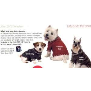 Dog Sweater large   Fashion Pet Sweater WHIP STITCH RD LG:  