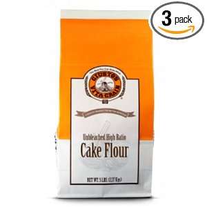 Giustos Unbleached Hi Ratio Cake Flour, 5 Pounds (Pack of 3)  