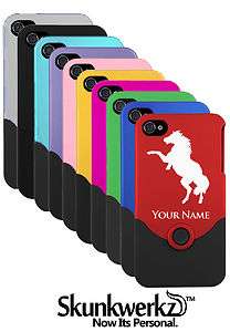 Personalized Engraved iPhone 4 4G 4S Case/Cover   WILD HORSE   PONY