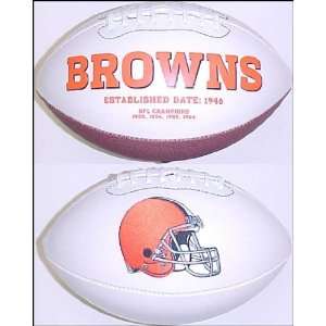 Cleveland Browns Full Size Logo Football
