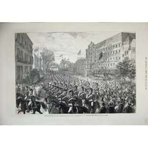   1876 Philadelphia Military Procession Army Fourth July
