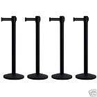 QueueWay Crowd Control   Set of 4 Stanchions Posts SS items in 