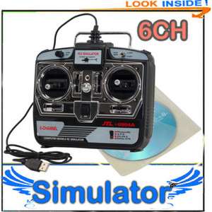 6CH USB 3D RC Helicopter Airplane Flight Simulator FMS  