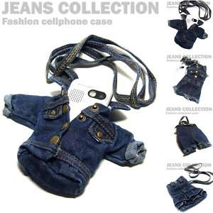 CUTE JEANS mini cell phone hand bag cases pouch purse  